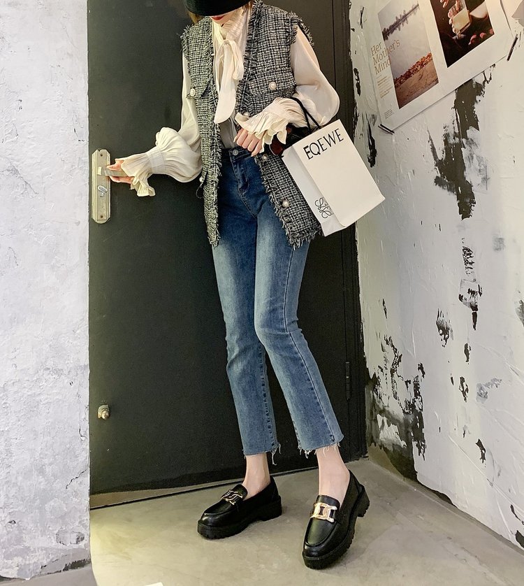 Giày Lười Đế Bằng Thời Trang Cho Nữ