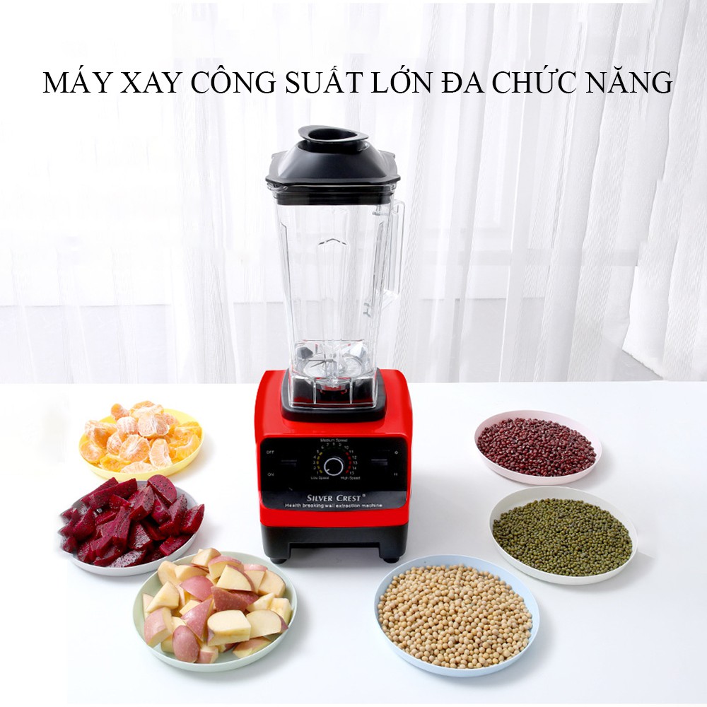 Máy xay công nghiệp 3000W SILVER CREST đa năng, máy xay sinh tố công nghiệp