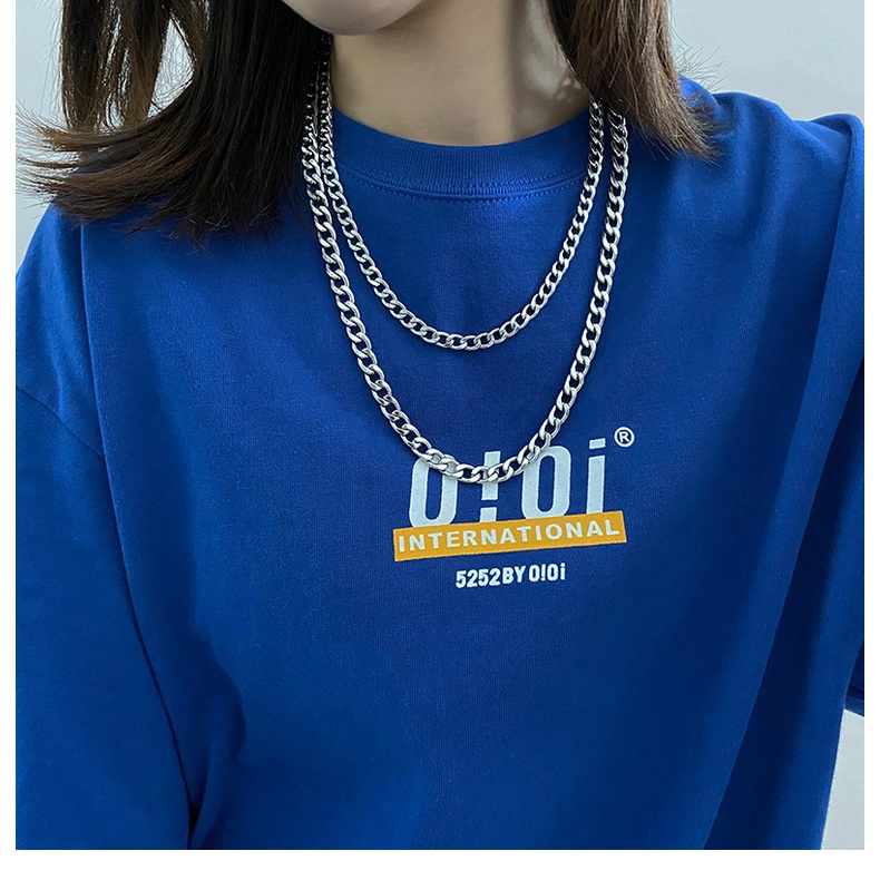 Dây Chuyền Thép Titan 19114In Đơn Giản Phong Cách Hip-Hop Cho Cặp Đôi