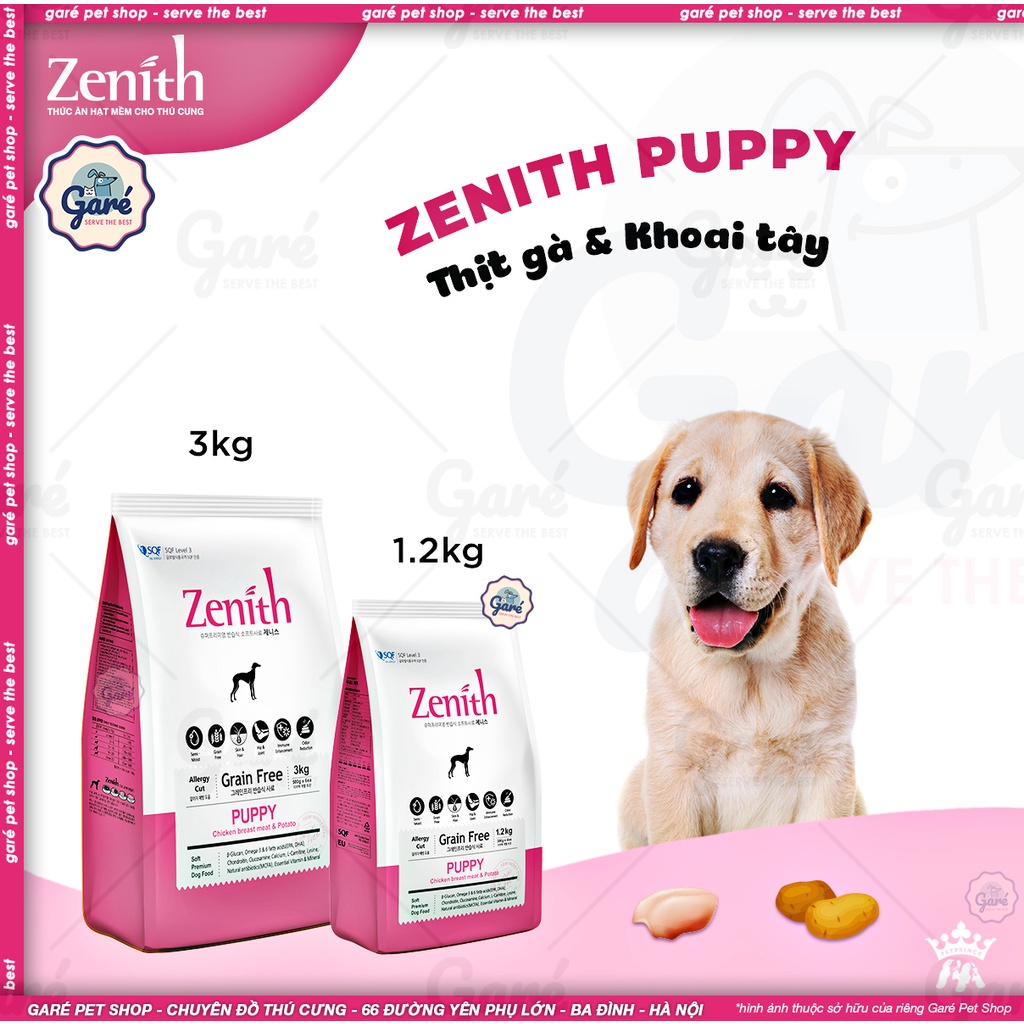 1.2kg - Hạt Zenith Puppy hạt mềm cho Chó Con &amp; Chó Trưởng thành nhập khẩu Hàn Quốc _ Garé Pet Shop