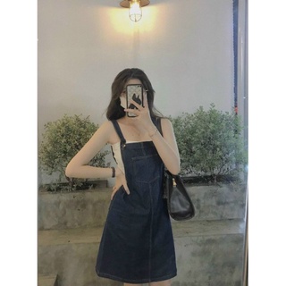 Yếm jean xanh đậm MS241 kèm ảnh thật