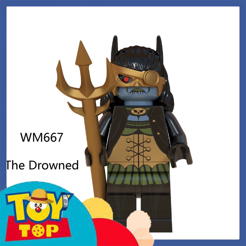 Đồ chơi lắp ráp mini DC Batman người dơi các mẫu Red Death Merciless Drowned Murder ... xếp hình WM6057
