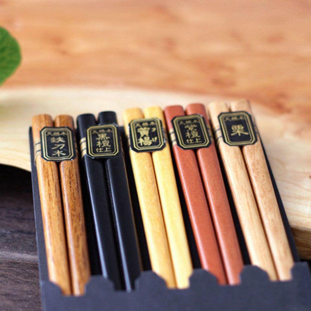 Nickolas Set 5 Đôi Đũa Cổ Điển Nhiều Màu Có Thể Tái Sử Dụng
