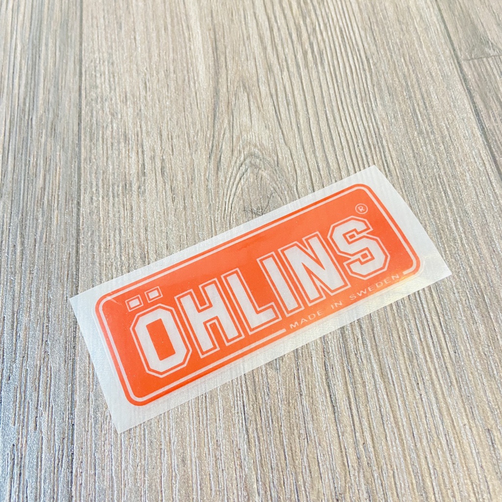 TEM UV TRANG TRÍ XE MÁY MẪU OHLINSS SIÊU ĐẸP