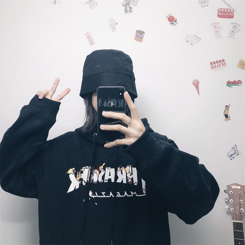 Áo Hoodie In Chữ Thrasher Cổ Điển Dễ Phối Đồ Cho Nam Và Nữ # Tw04