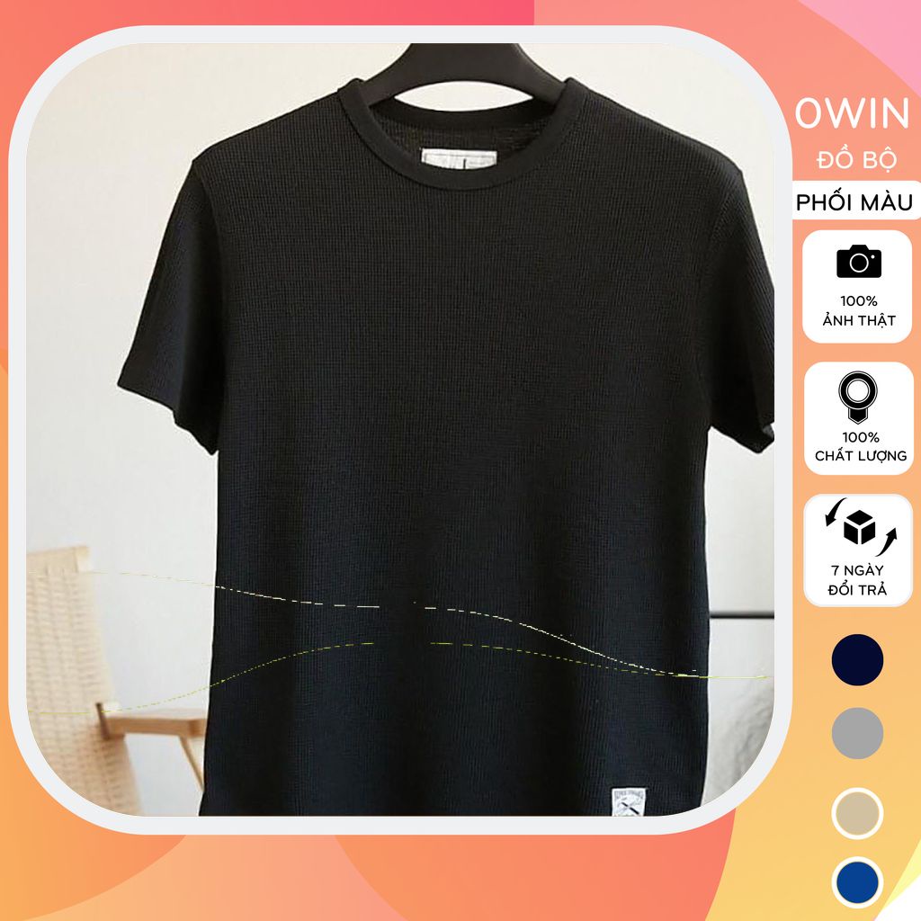 Áo thun nam cao cấp cổ tròn, Áo phông nam chất vải cotton co dãn 4 chiều cao cấp thoáng mát AT05 -OWIN