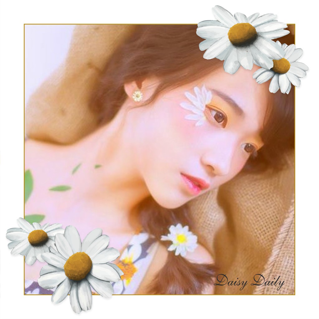 BÔNG TAI BẠC THÁI 92.5 HOA CÚC DAISY CUTE