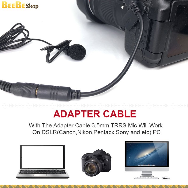 Cặp Micro Cài Áo Cho Điện Thoại Và Máy Ảnh - AriMic Clip-on Dual Lavalier