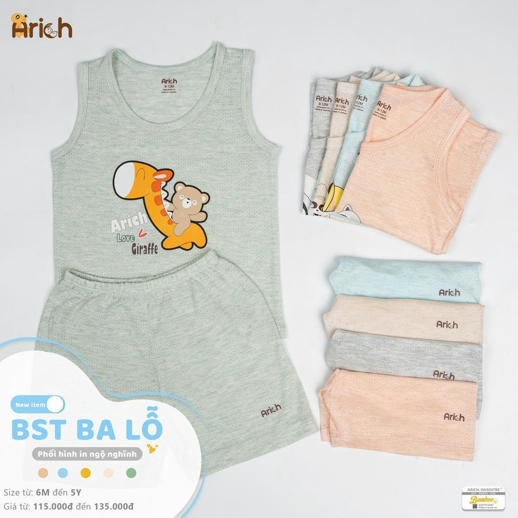 BA LỖ HÈ SỢI TRE 2023 THƯƠNG HIỆU ARICH