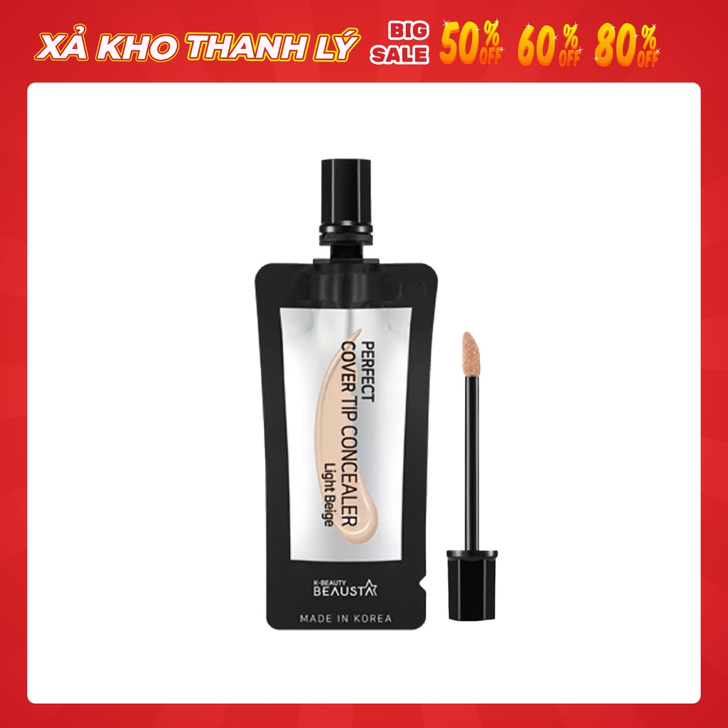 Kem che khuyết điểm Beausta-Perfect Cover Tip Concealer Light Beige 4ml