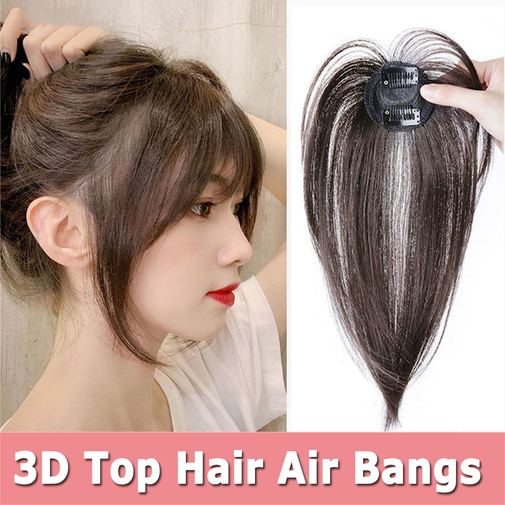 Tóc mái giả 3d bằng sợi tổng hợp cho nữ