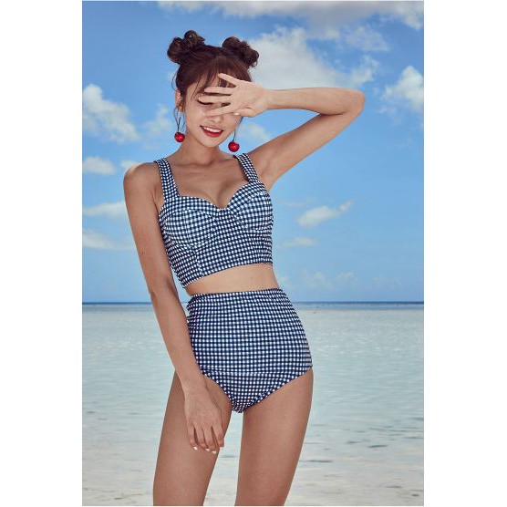 [Nhập mã FSS9SEP hoàn 20.000đ] Bikini 2 mảnh kẻ karo hàng xuất Hàn bao size từ 41 đến 70kg | BigBuy360 - bigbuy360.vn