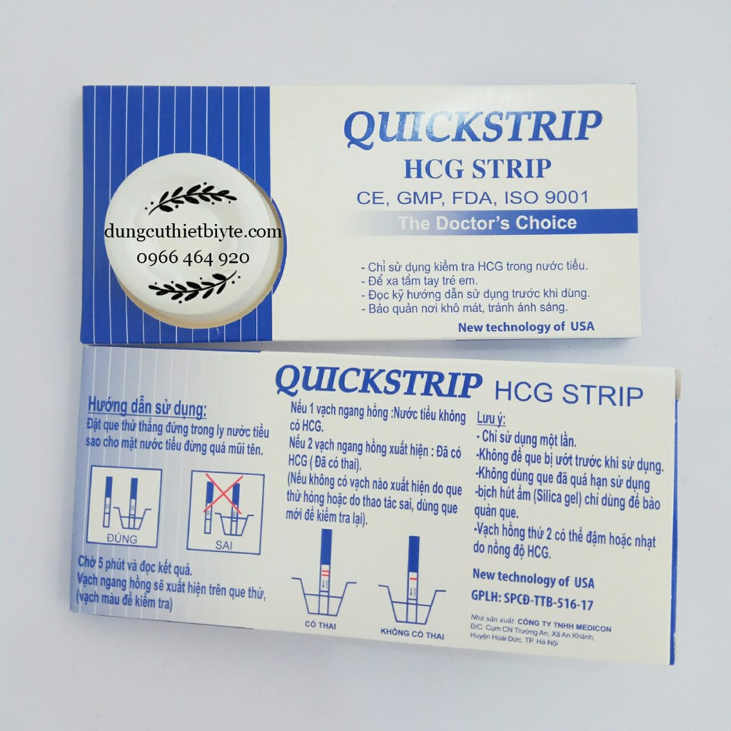 Que thử thai quickstick - Thử thai Quickstick USA cho kết quả nhanh chính xác ( Chính Hãng QUICKSTICK )