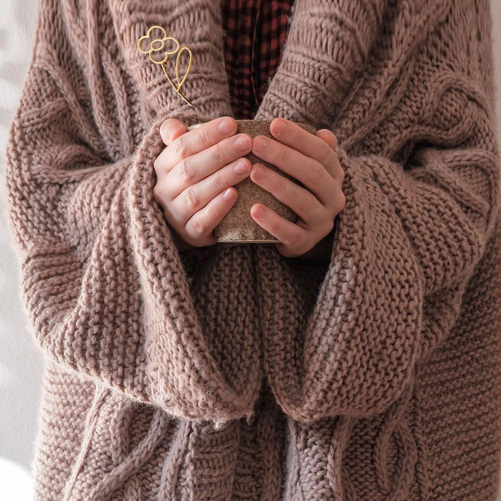 Trâm Cài Áo Hình Hoa Xinh Xắn Thời Trang|Ghim Cài Áo Bằng Hợp Kim Thiết Kế Đơn Giản