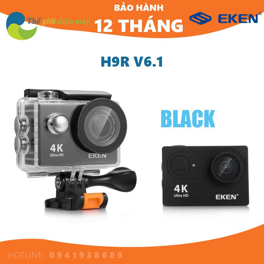 [SaleOff] Camera thể thao, camera hành trình Eken H9R(có remote) version 8.1, bảo hành 12 tháng tặng filter đỏ và tripod