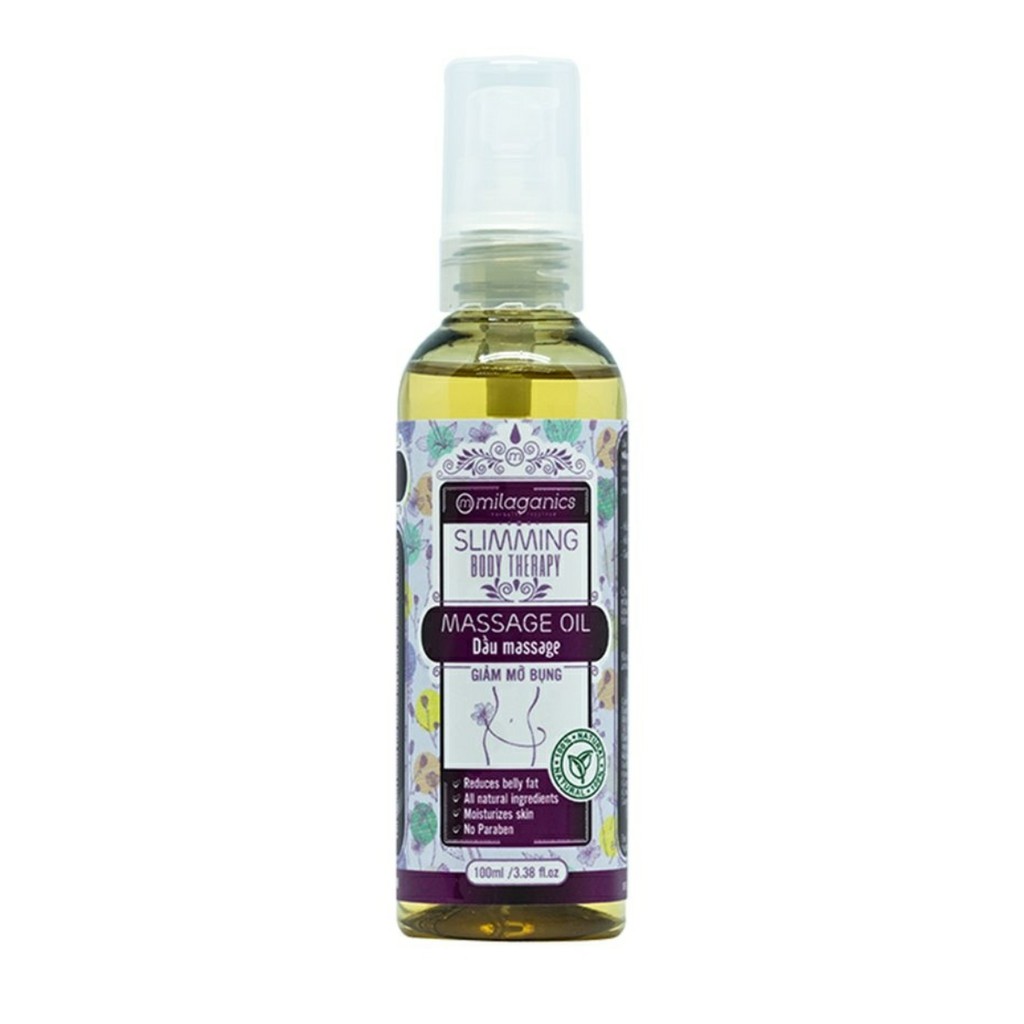 Dầu Massage Giảm Mỡ Bụng Milaganics 100ml