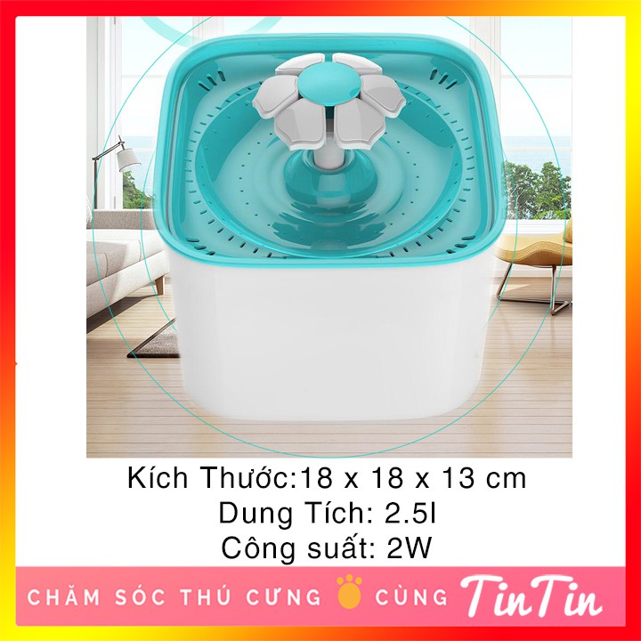 Máy Lọc Nước Cho Mèo - Đài Phun Nước Uống Cho Mèo #Tintin Pet Store