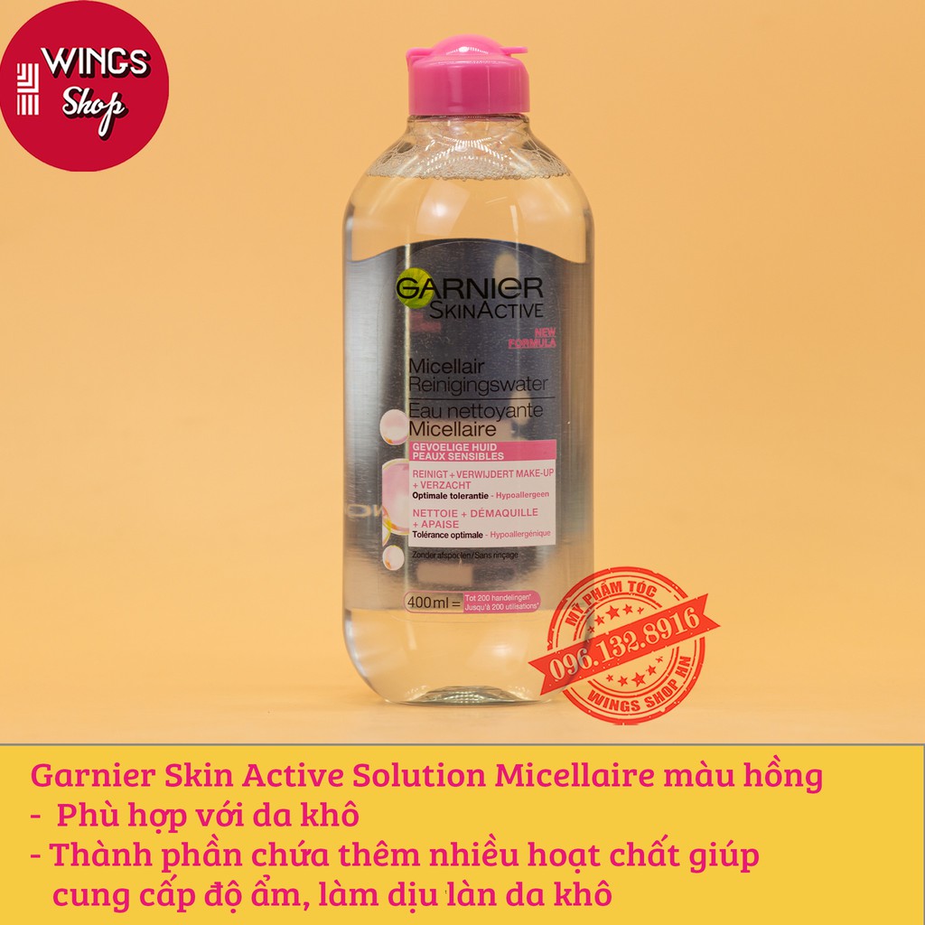 Nước Tẩy Trang Garnier Đủ Màu 400ml