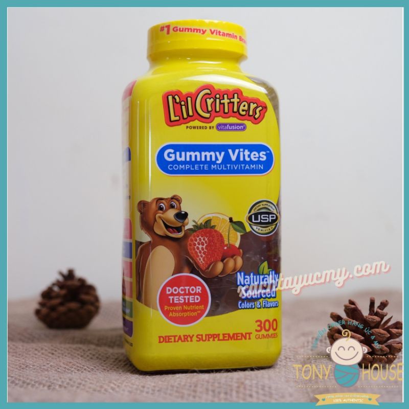 Kẹo Dẻo Bổ Sung Vitamin Cho Bé Lil Critters Gummy Vites 300 Viên - Nhập Khẩu Mỹ