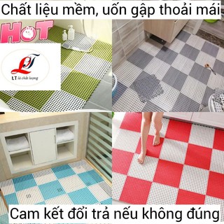 Thảm nhựa lỗ chống trơn trải nhà vệ sinh [CHỐNG TRƯỢT HÀNG CHUẨN MỀM]