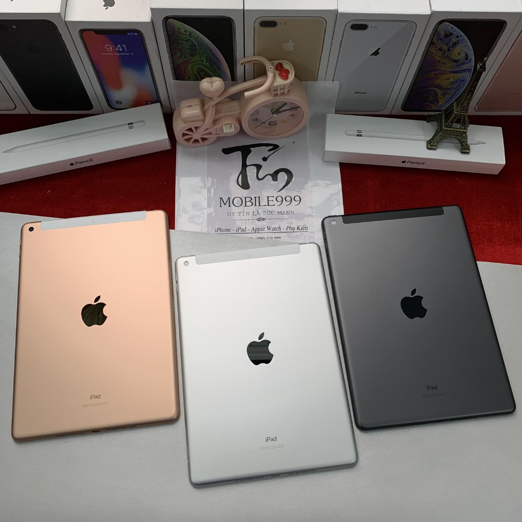 iPad 2019 - Gen 7 10.2 inch (Wifi + 4G) 32GB Chính Hãng - Zin Đẹp 99% - Còn BH Apple - Pin sạc 0 lần 100%