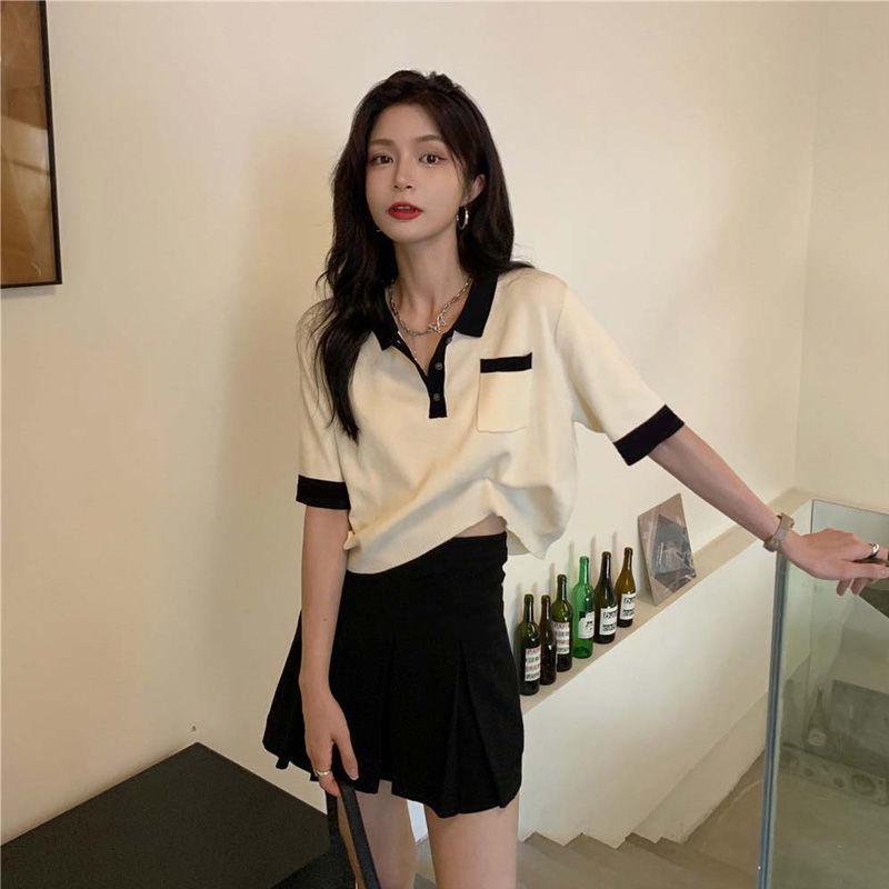 Set Áo Váy Xếp Ly Thời Trang Hè Xinh Xắn Cho Nữ