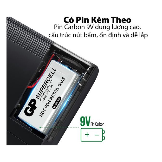 Bộ Test cáp mạng Cao Cấp Ugreen 10950  có đèn LED - Hãng chính hãng BH 18 tháng