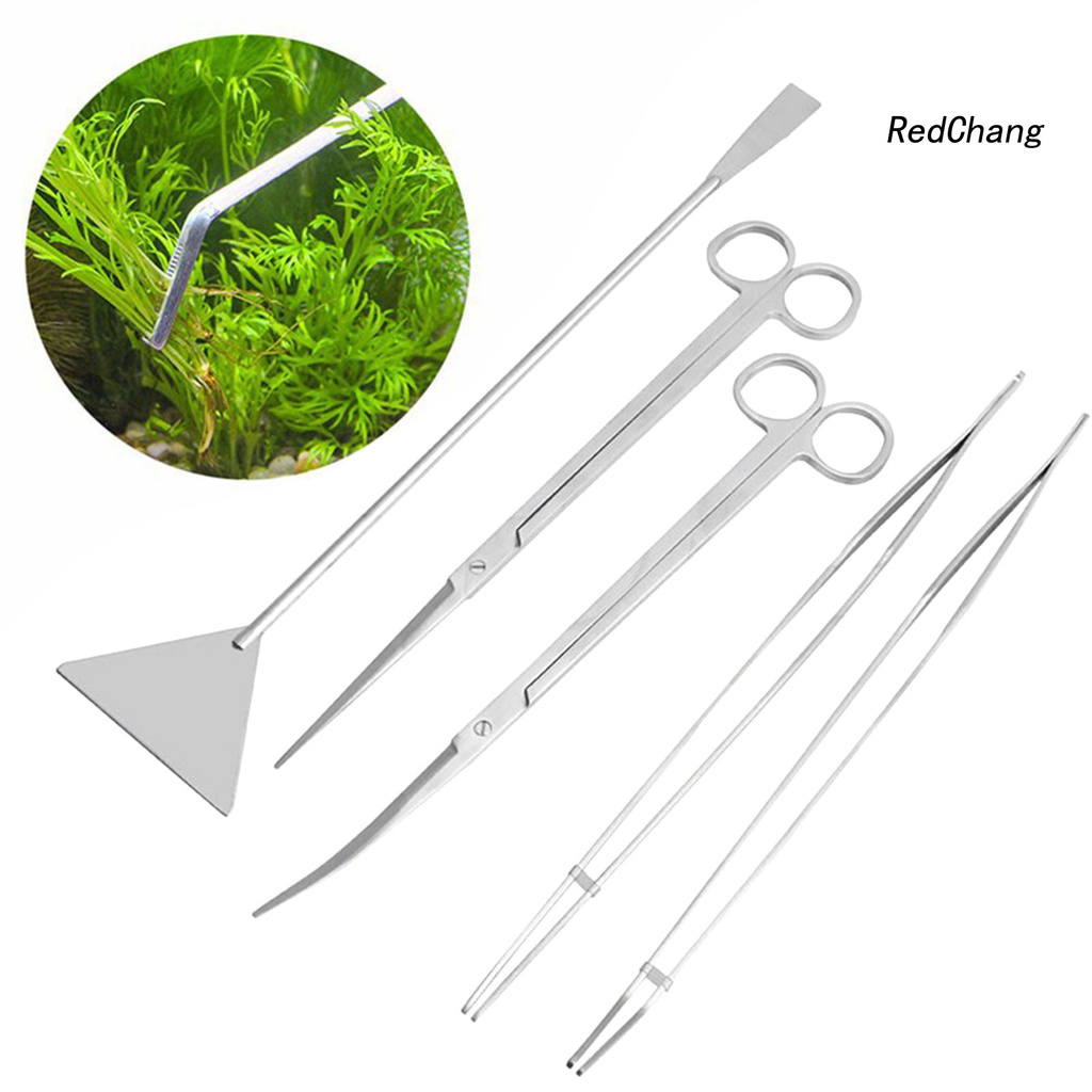 Set 3/5 dụng cụ thép không gỉ chăm sóc cây thủy sinh