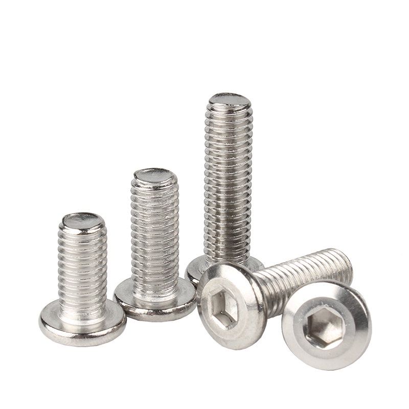 Bu Lông Lục Giác Chìm Đầu Dẹt Lớn Bằng Inox 304 M6 / M8 / M10 / M12