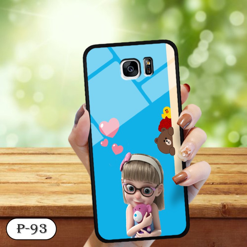 Ốp kính in hình cute Samsung S7/ S7 Edge