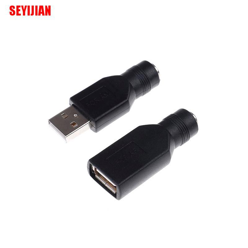 Đầu Chuyển Đổi 5V 5.5X2.1Mm Dc Usb 2.0 Chuyên Dụng Cho Laptop