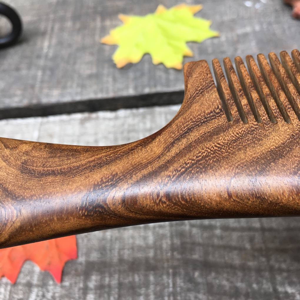 [Hàng mới về] Lược chải tóc gỗ đàn hương chống tĩnh điện tay cầm bằng gỗ dành cho cả nam và nữ