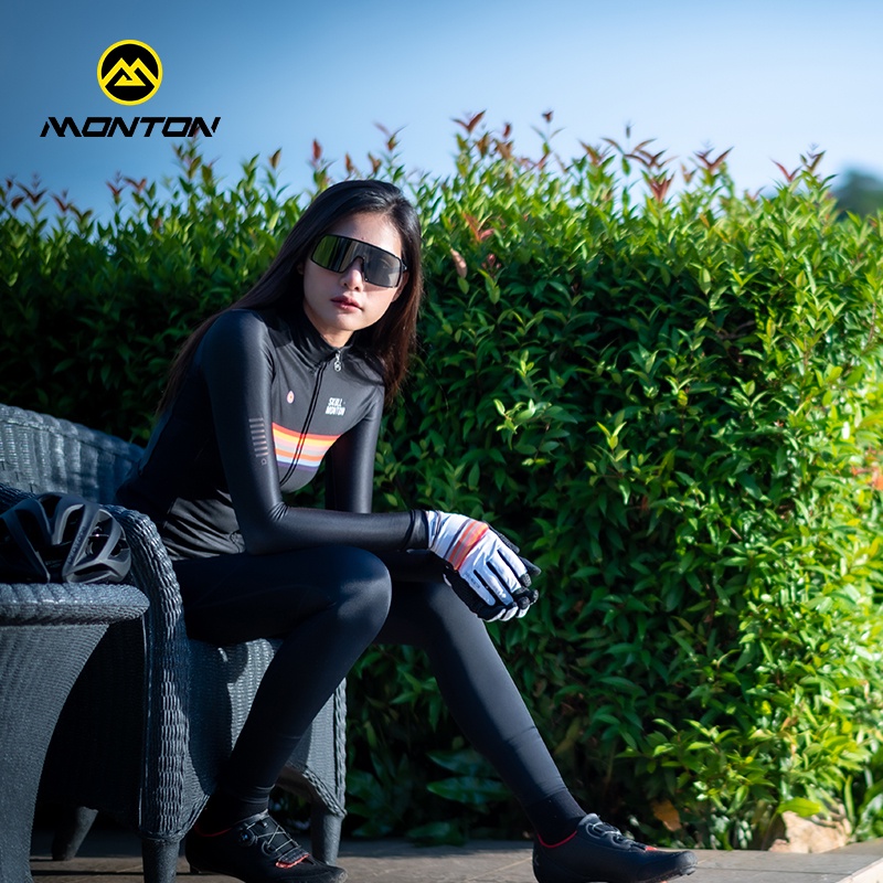 Áo Đạp Xe Dài Tay Nhanh Khô 2021 Phong Cách Mới Dành Cho Nữ