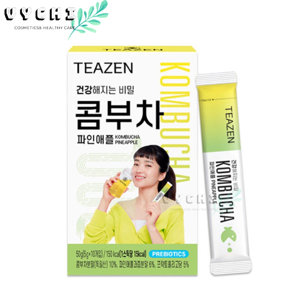 Trà Teazen Kombucha Vị Dứa 30 gói nhập khẩu Hàn Quốc