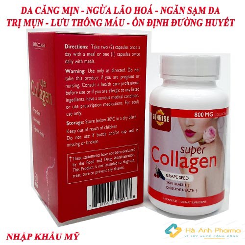 Collagen Viên uống Super Collagen viên uống đẹp da mờ nám chống lão hóa nhập khẩu chính hãng Mỹ | BigBuy360 - bigbuy360.vn