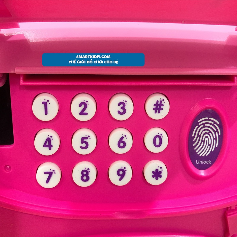 - Két sắt vân tay mini tiết kiệm tiền - Mẫu hình hộp trang điểm siêu dễ thương - Quà tặng cho bé