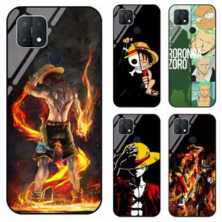 Dành Cho Oppo A15 / A15S Anime One Piece Luffy Zoro Kính Cường Lực Chống Sốc Cá Tính Cứng Vỏ Điện Thoại DIY Tùy Chỉnh Mặt Sau DIY