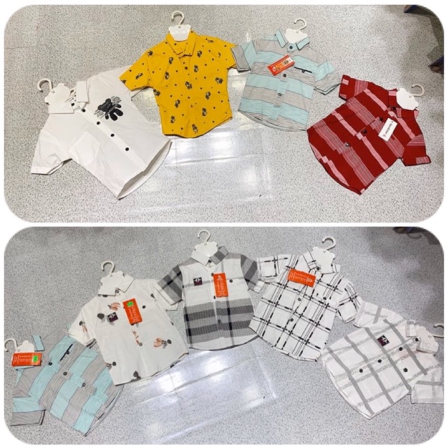 Sơ mi cho bé 5-15kg (kéo ảnh sang phải để xem thêm mẫu)