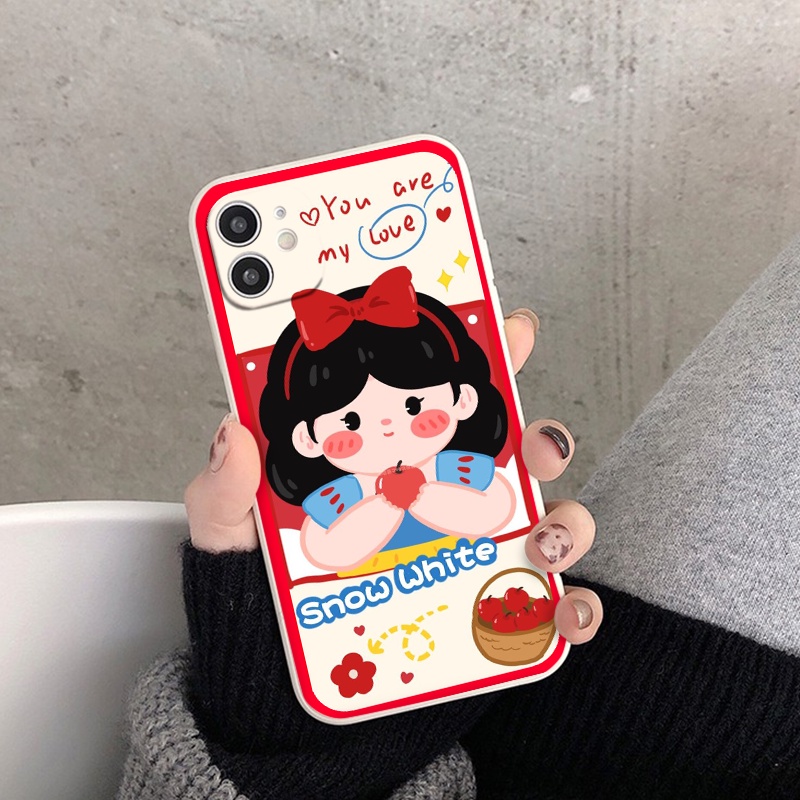 Ốp lưng iPhone ốp lưng cô gái má hồng nơ đỏ từ iP 6 đến13 promax