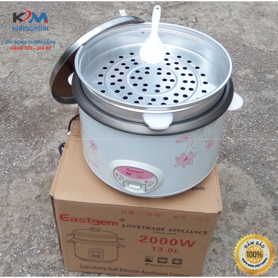 Nồi cơm công nghiệp chống dính Eastgem 13 lít (5.6 lít cơm) Bảo hành 12 Tháng