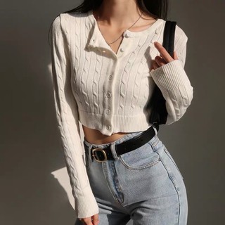 Áo cardigan len vặn thừng cao cấp