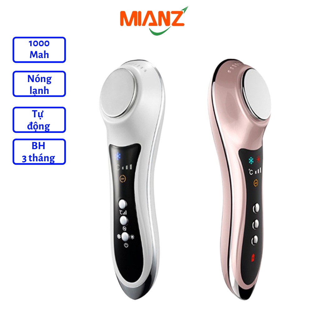 Máy massage mặt điện di tinh chất nóng lạnh cao cấp - Matxa cầm tay 06 chế độ - HDSD Tiếng Việt MIANZ STORE