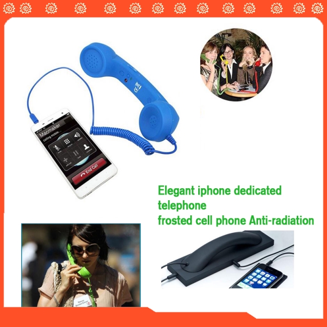 3.5mm Universal Phone Telephone Radiation-proof Receivers Cellphone Handset Classic Headphone MIC