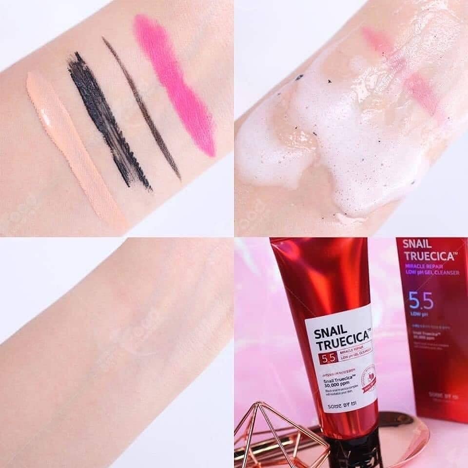 Sữa Rửa Mặt Dạng Gel Dịu Nhẹ, Giúp Da Đàn Hồi, Săn Chắc Snail Truecica Some By Mi 100ml