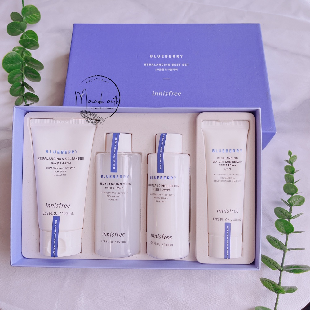 Bộ Sản Phẩm Dưỡng Da INNISFREE Blueberry Rebalancing