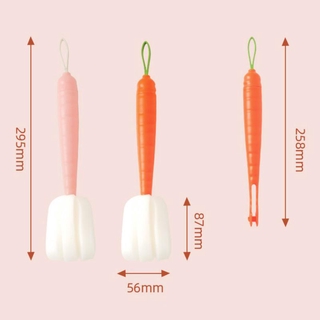 Cọ Rửa Ly Hình Củ Cà Rốt Đáng Yêu