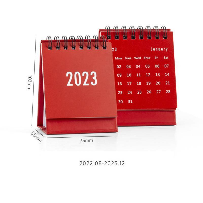 Lịch Để Bàn Mini 2023 2022.8-2023.12 Thiết Kế Đơn Giản Sáng Tạo