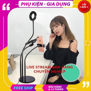 🌻freeship🌻bộ đèn livestream đa năng 3 trong 1, kiêm đèn đọc sách 3 chế độ