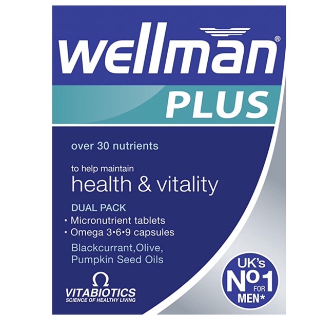 Wellman plus vitamin tổng hợp cho nam Vitabiotics UK 56 viên