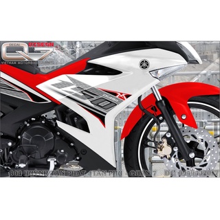 TEM RỜI EXCITER 150 TRẮNG ĐỎ
